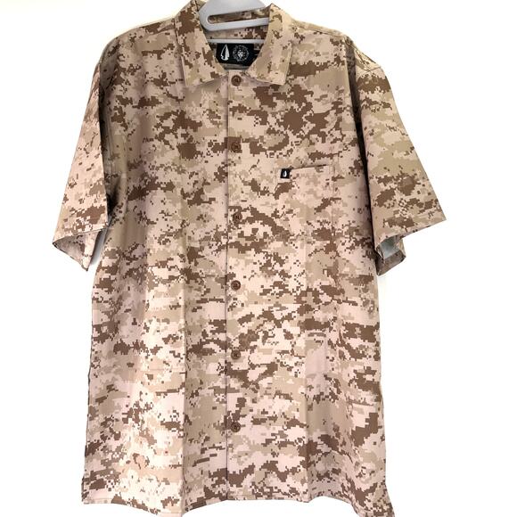 Tachuntfish The Mojito Shirt AOR1 Desert Camo Button Up Shirt NWT Size Large - Picture 1 of 5